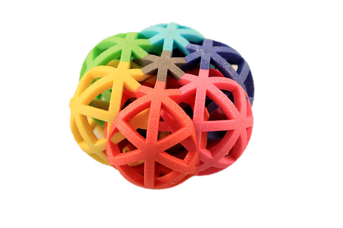 MultiJet_3D_Printing Multi-Jet printed part
